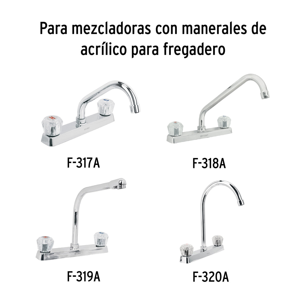 Bolsa con 2 cartuchos ceramicos para mezcladoras FOSET