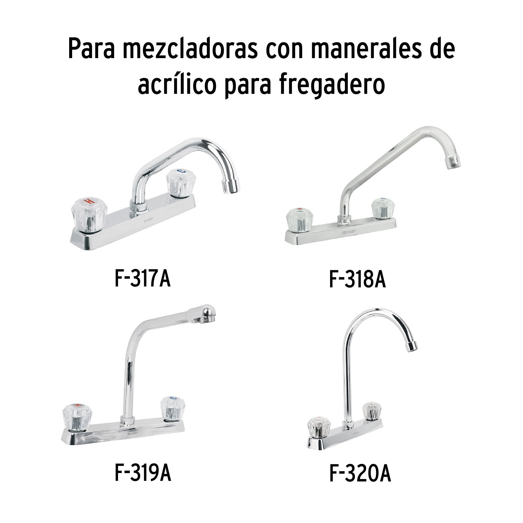 Bolsa con 2 cartuchos ceramicos para mezcladoras FOSET