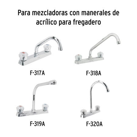Bolsa con 2 cartuchos ceramicos para mezcladoras FOSET