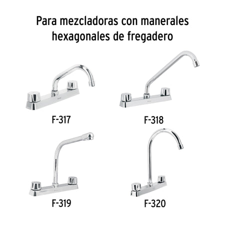 Bolsa con 2 cartuchos ceramicos para mezcladoras FOSET