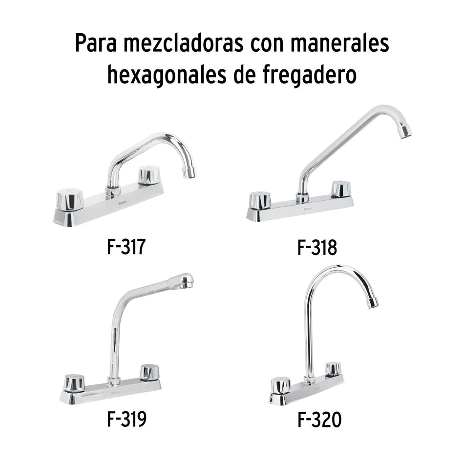 Bolsa con 2 cartuchos ceramicos para mezcladoras FOSET