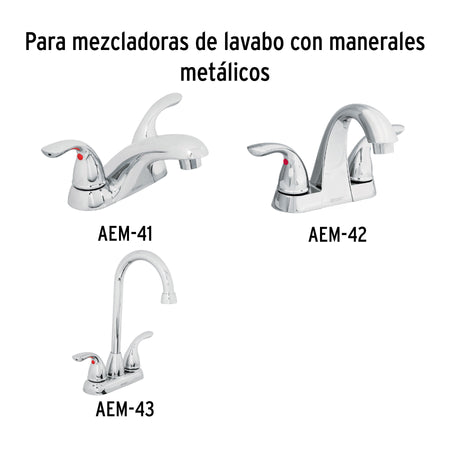 Juego de 2 cartuchos ceramicos POM FOSET