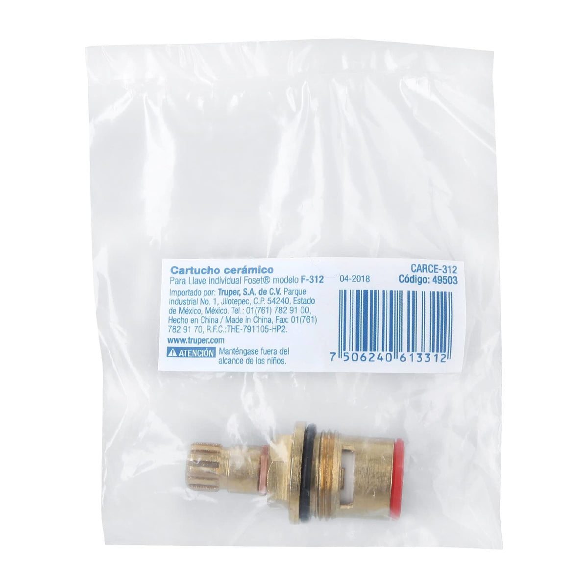 Cartucho cerámico para F-312, 313 y 314, FOSET