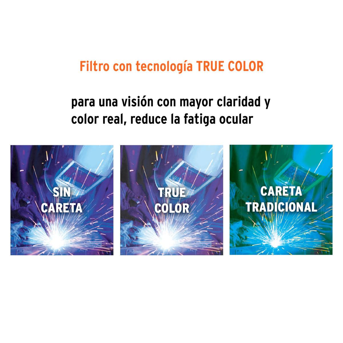 Careta electronica para soldar sombra 9-13 negra PRETUL