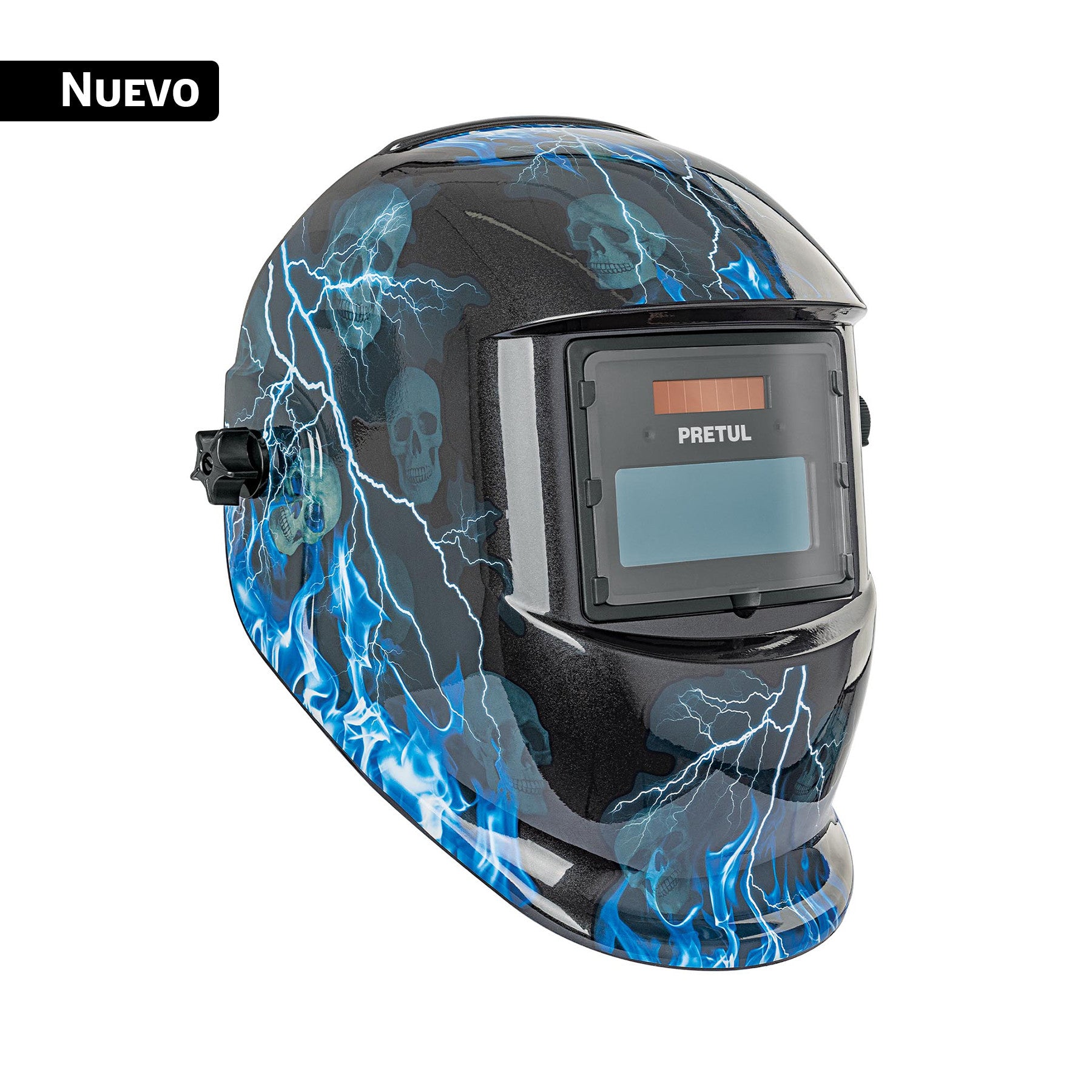 Careta electronica para soldar sombra 9-13 rayos PRETUL