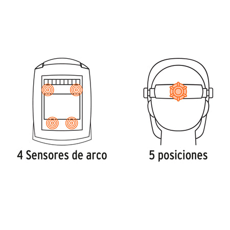 Careta electronica p/soldar panel digital calavera 9 a 13