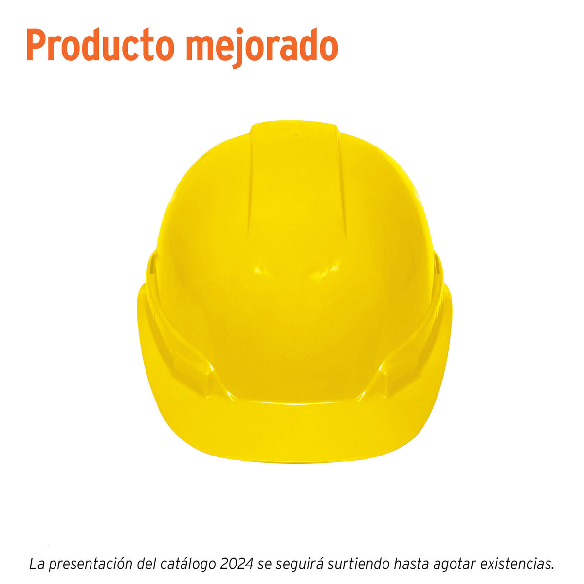 Casco de seguridad ajuste de matraca Truper amarillo
