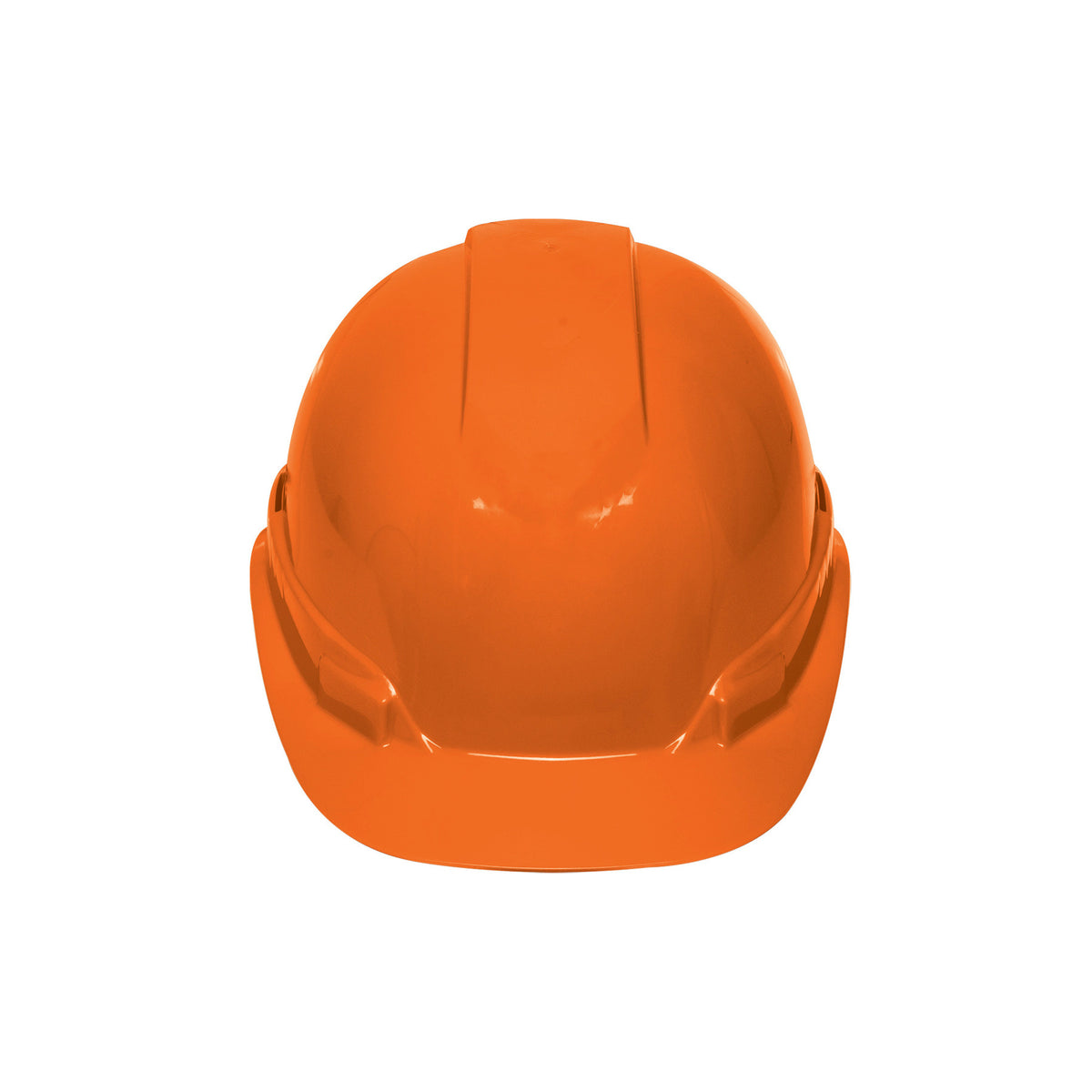 Casco de seguridad ventilado ajuste de matraca naranja