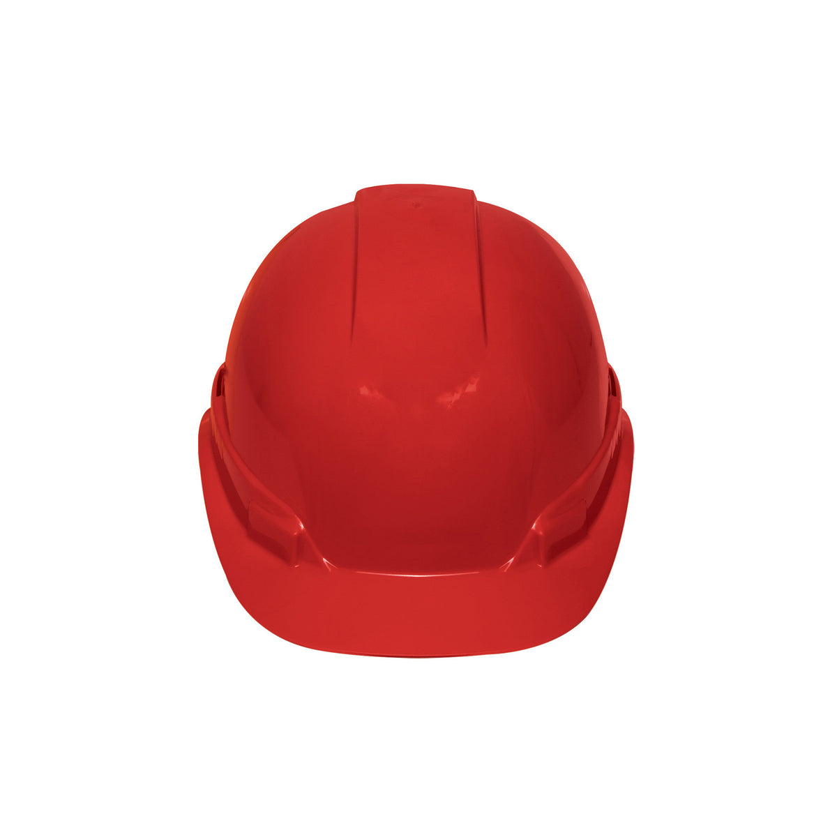 Casco de seguridad ventilado ajuste de matraca rojo
