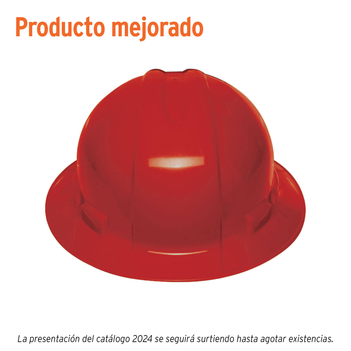 Casco de seguridad ala ancha Truper rojo