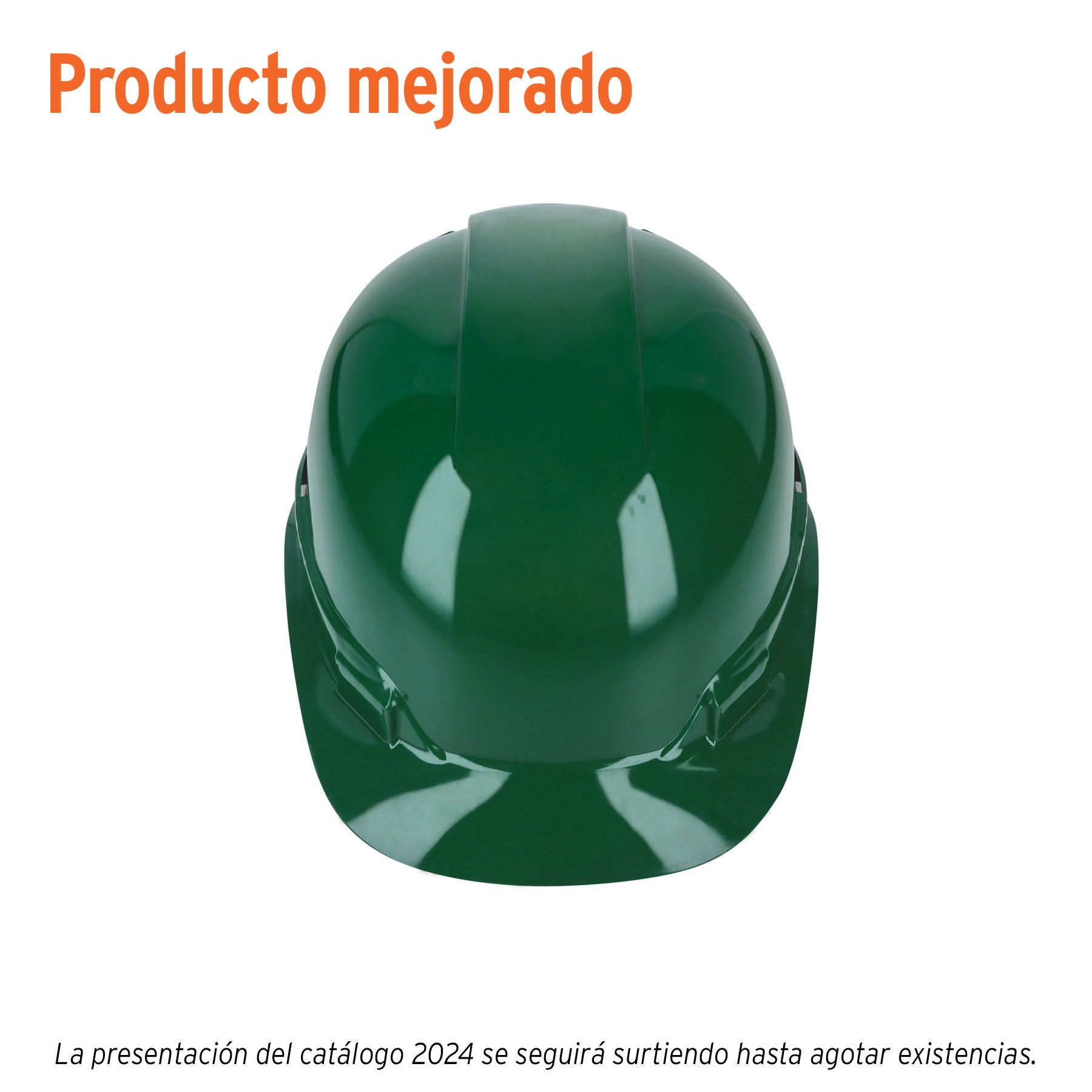 Casco de seguridad ajuste de matraca Truper verde