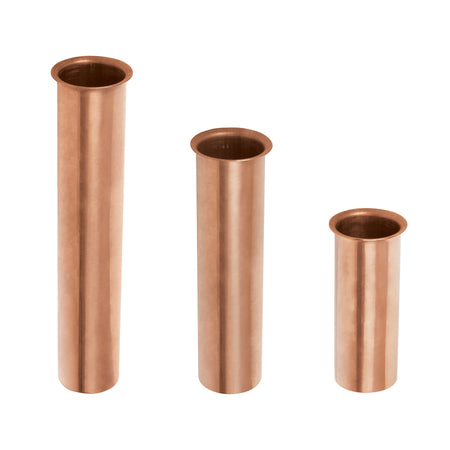 Casquillo de cobre p/ contracanasta fregadero 10 cm
