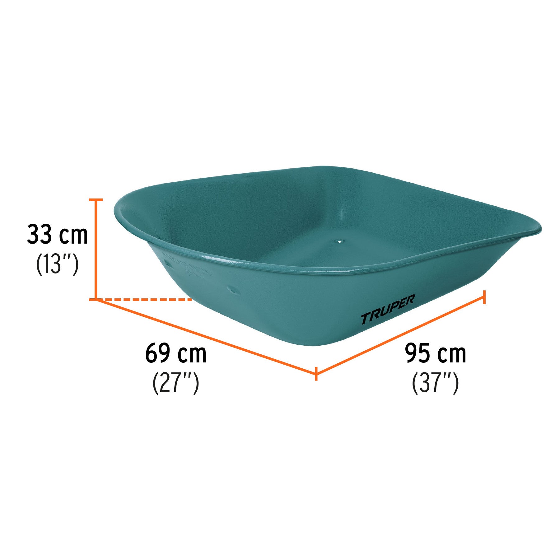 Carretilla ft3 imponchable, bastidores madera, TRUPER Carretilla 5.5 ft3 imponchable, bastidores madera