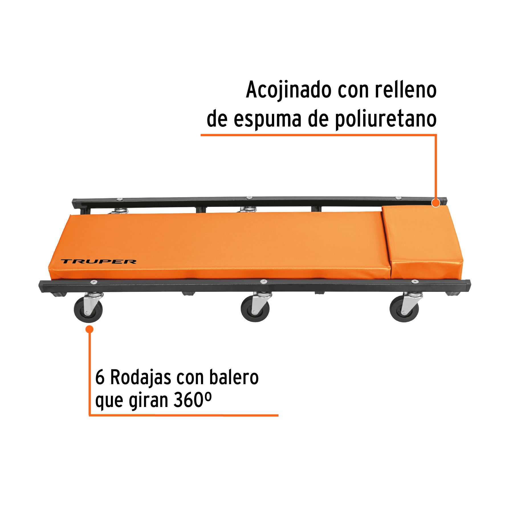 Eje corto para carretillas 1 llanta EXPERT TRUPER y PRETUL