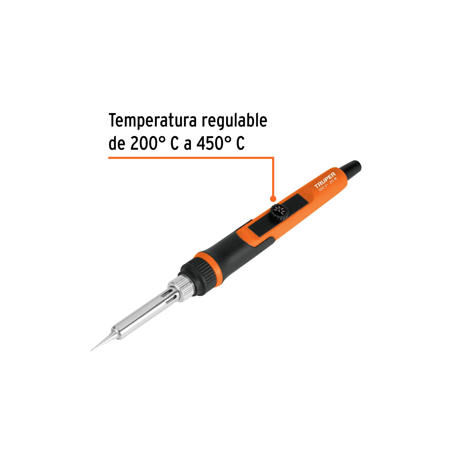 Cautin profesional electronica de 25W temperatura regulable