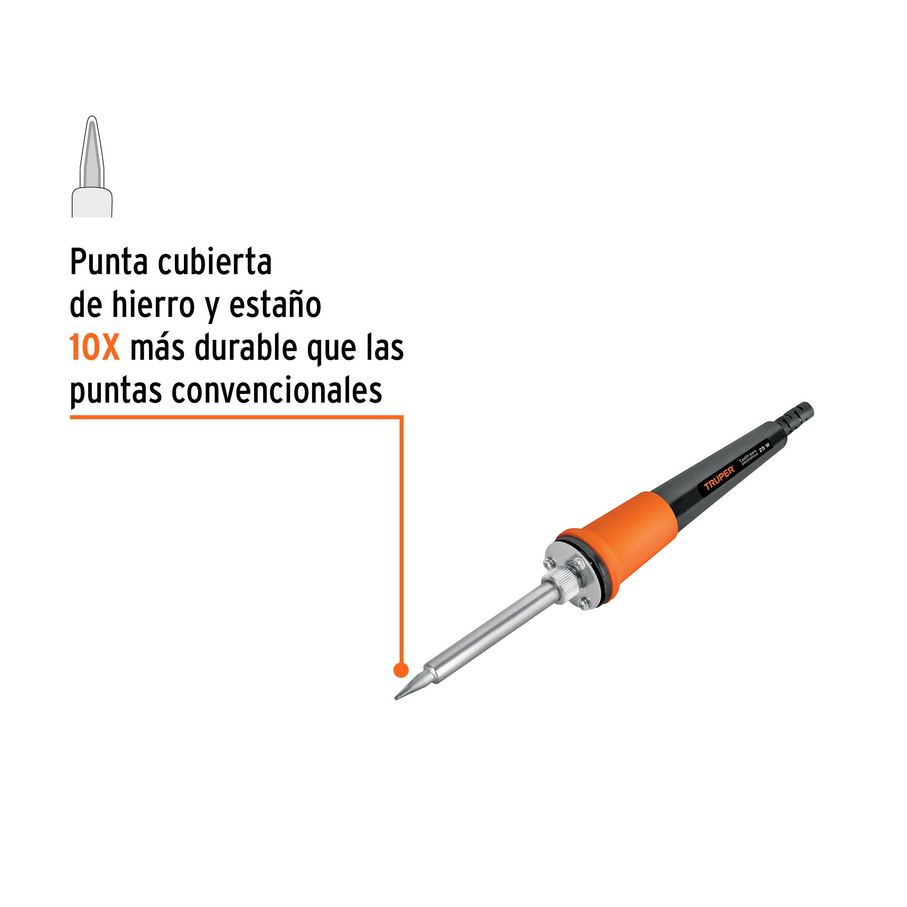 Cautin 25 W profesional tipo lapiz para electronica Truper