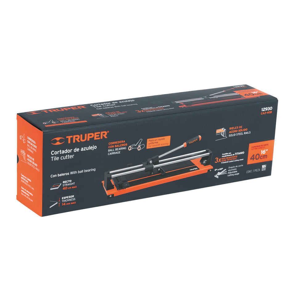 Cortador de azulejo 16' (40 cm) con baleros, Truper 16', 40 cm