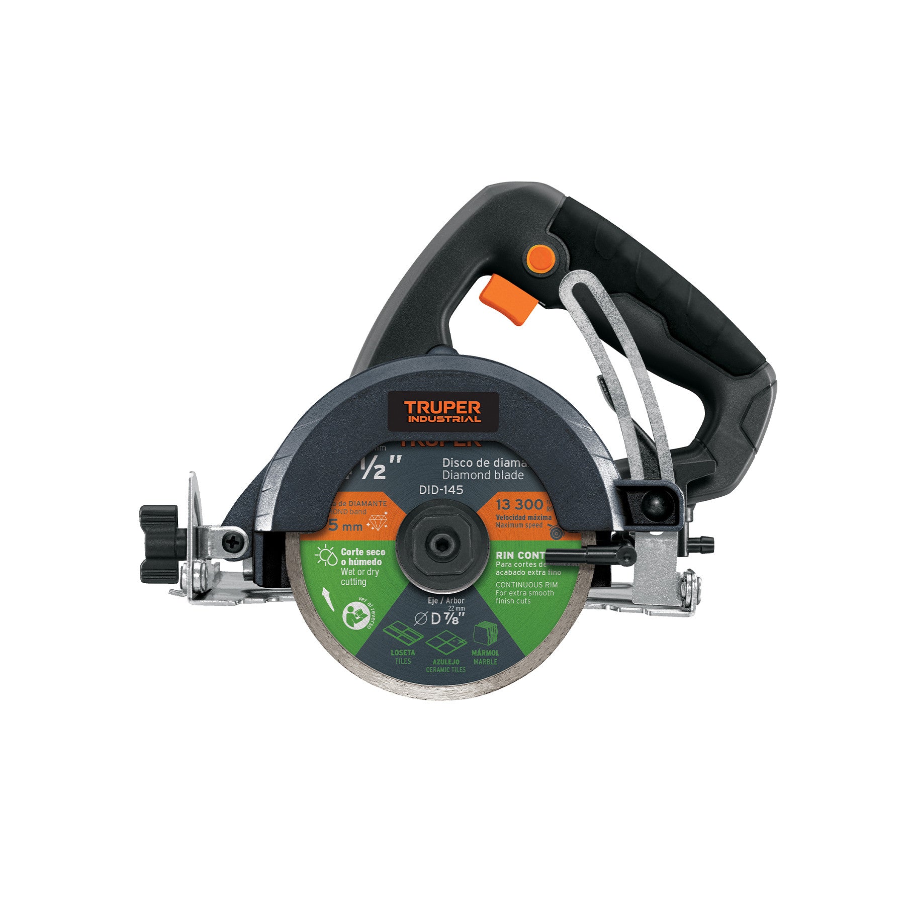 Cortador de azulejos 4-1/2', 1320W, TRUPER INDUSTRIAL