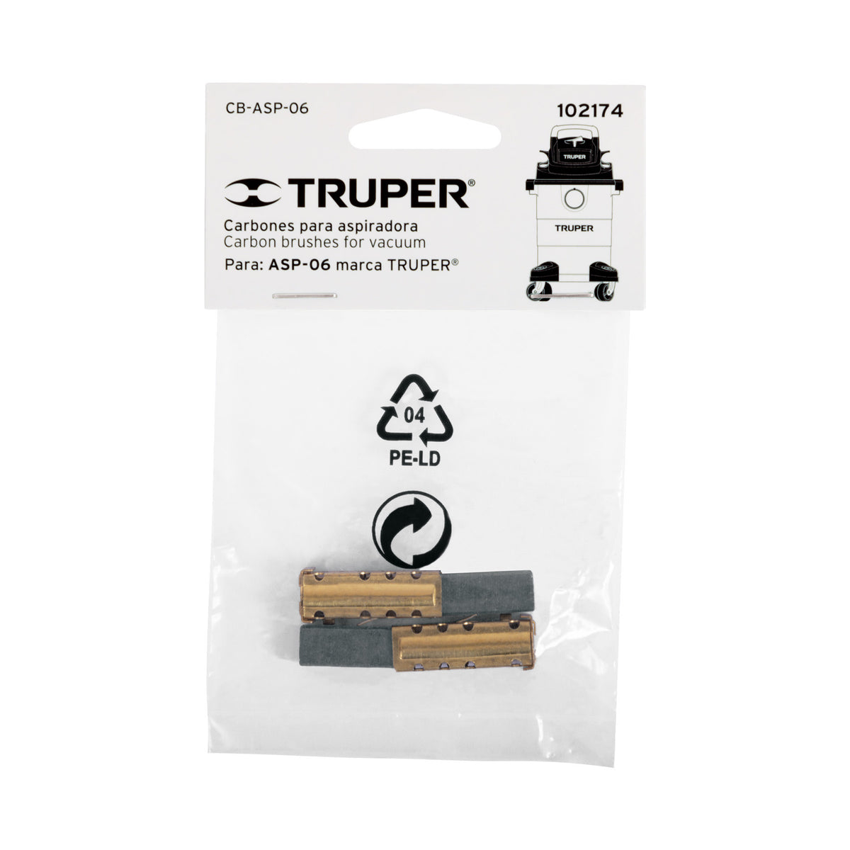 Bolsa con 2 carbones de repuesto para ASP-06 TRUPER