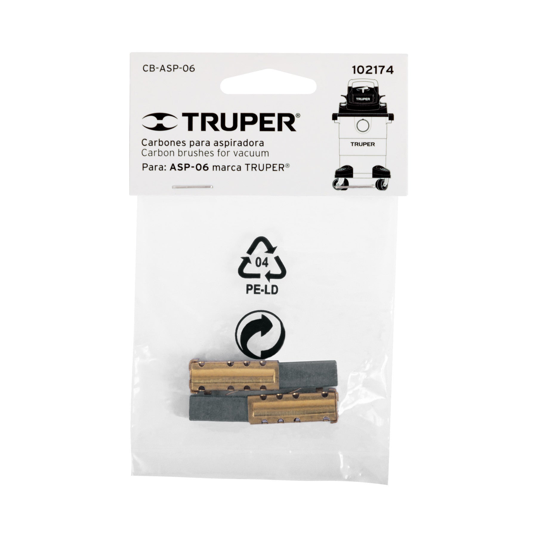 Bolsa con 2 carbones de repuesto para ASP-06 TRUPER