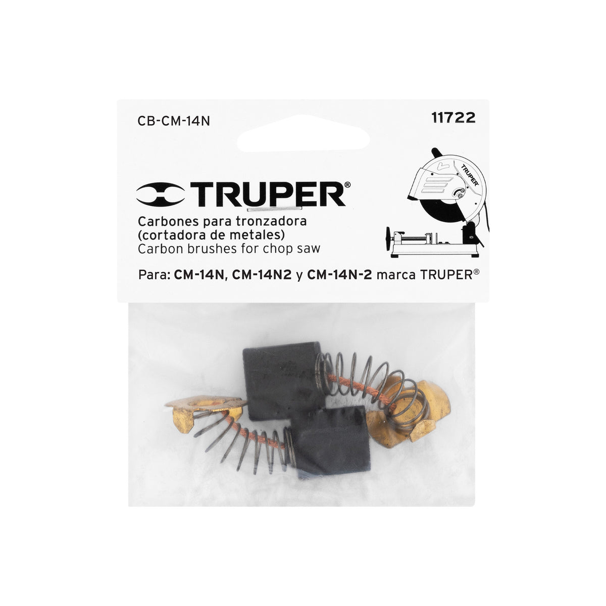 Bolsa con 2 carbones de repuesto para CM-14N TRUPER