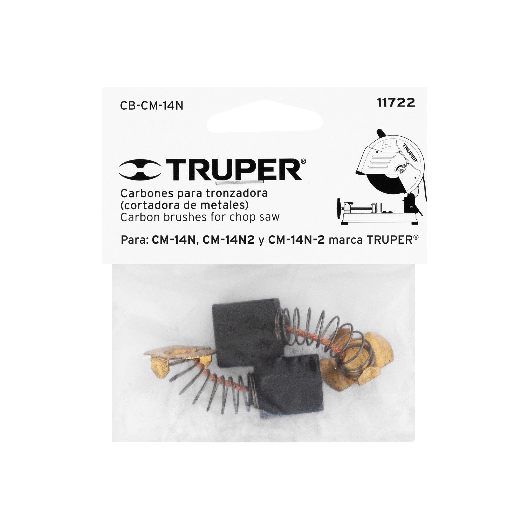 Bolsa con 2 carbones de repuesto para CM-14N TRUPER