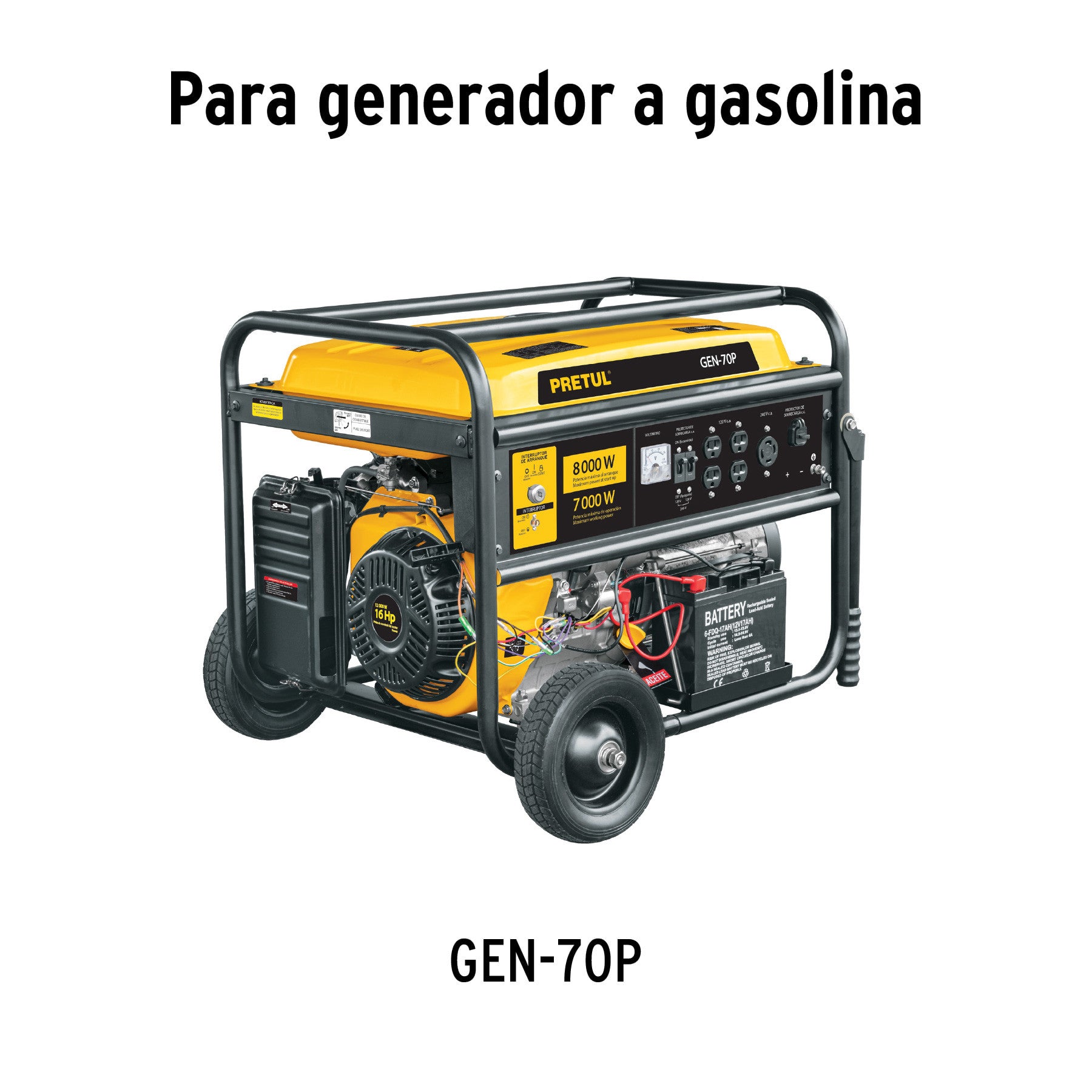 Carburador para generador a gasolina GEN-70P PRETUL