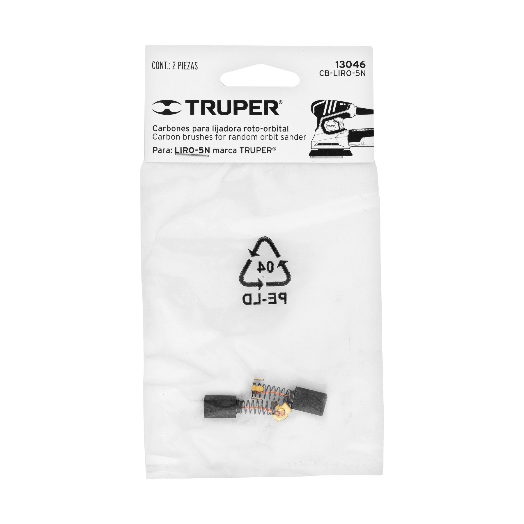 Bolsa con 2 carbones de repuesto para LIRO-5N TRUPER