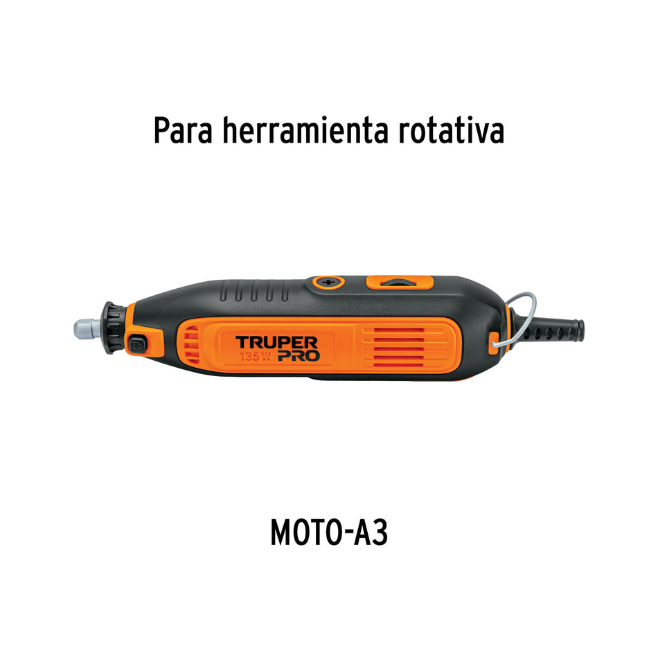 Bolsa con 2 carbones de repuesto para MOTO-A3, TRUPER