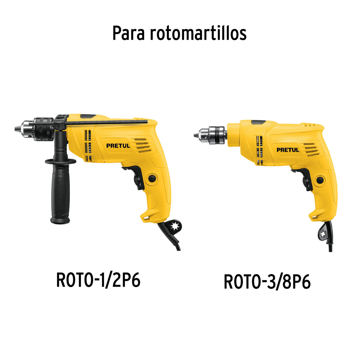 Bolsa con 2 carbones d/repuesto p/ROTO-1/2P6 y 3/8P6 TRUPER