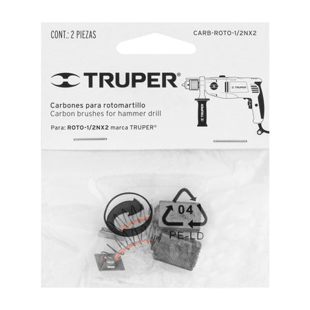 Bolsa con 2 carbones de repuesto para ROTO-1/2NX2 TRUPER