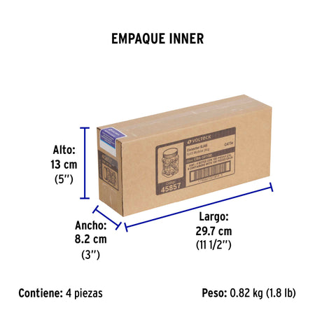 Plug RJ45 CAT5E Bote con 100 piezas VOLTECK