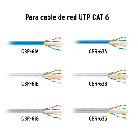 Plug RJ45 CAT6 Bote con 100 piezas VOLTECK