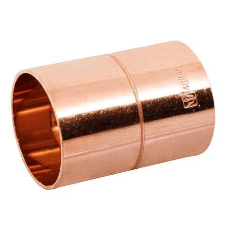 Cople de cobre 1-1/4', con ranura, FOSET 1/4'