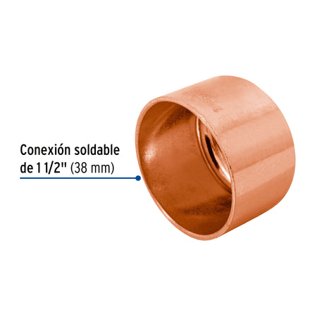 Tapón capa de cobre 1-1/2', FOSET
