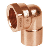 Codo 90° de cobre rosca interior FOSET 1/2"
