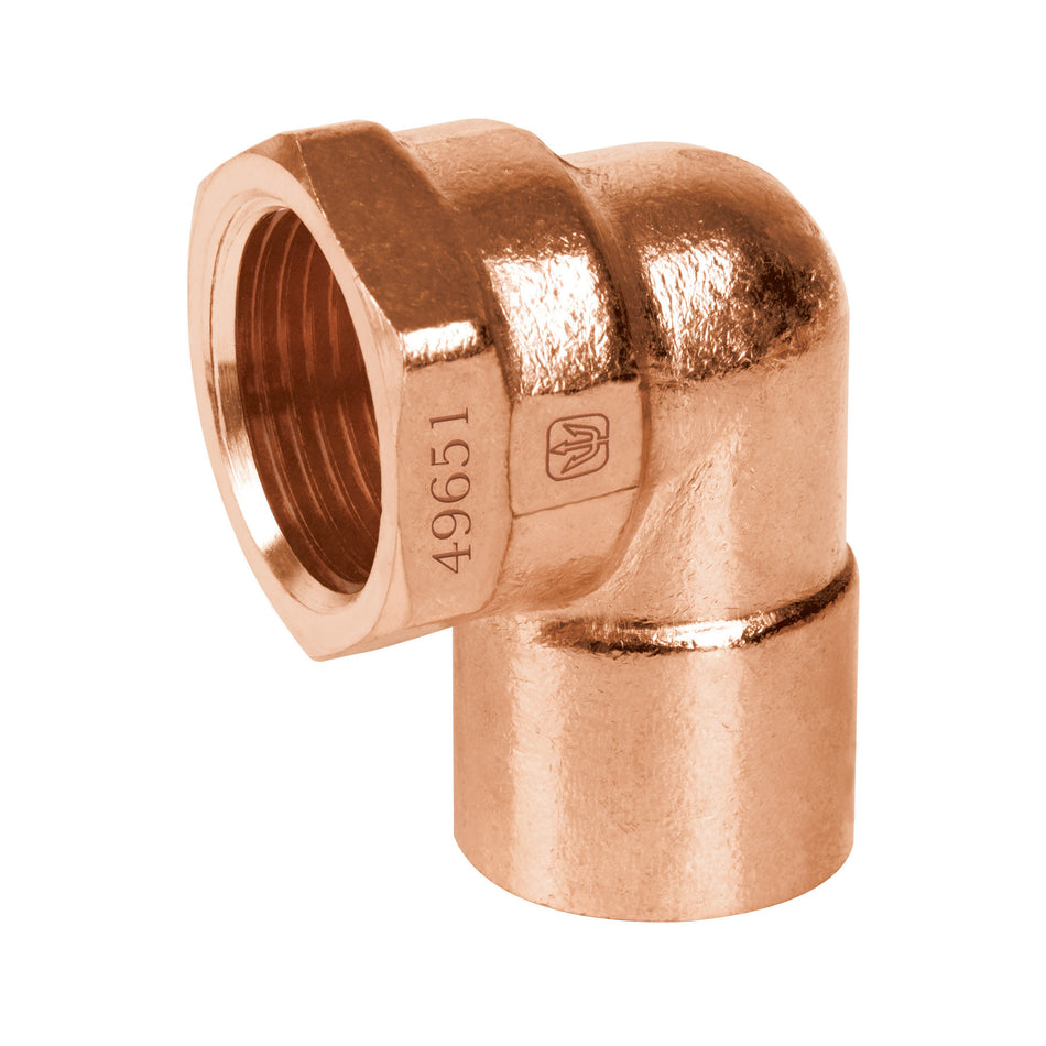 Codo 90° de cobre rosca interior FOSET 3/4"