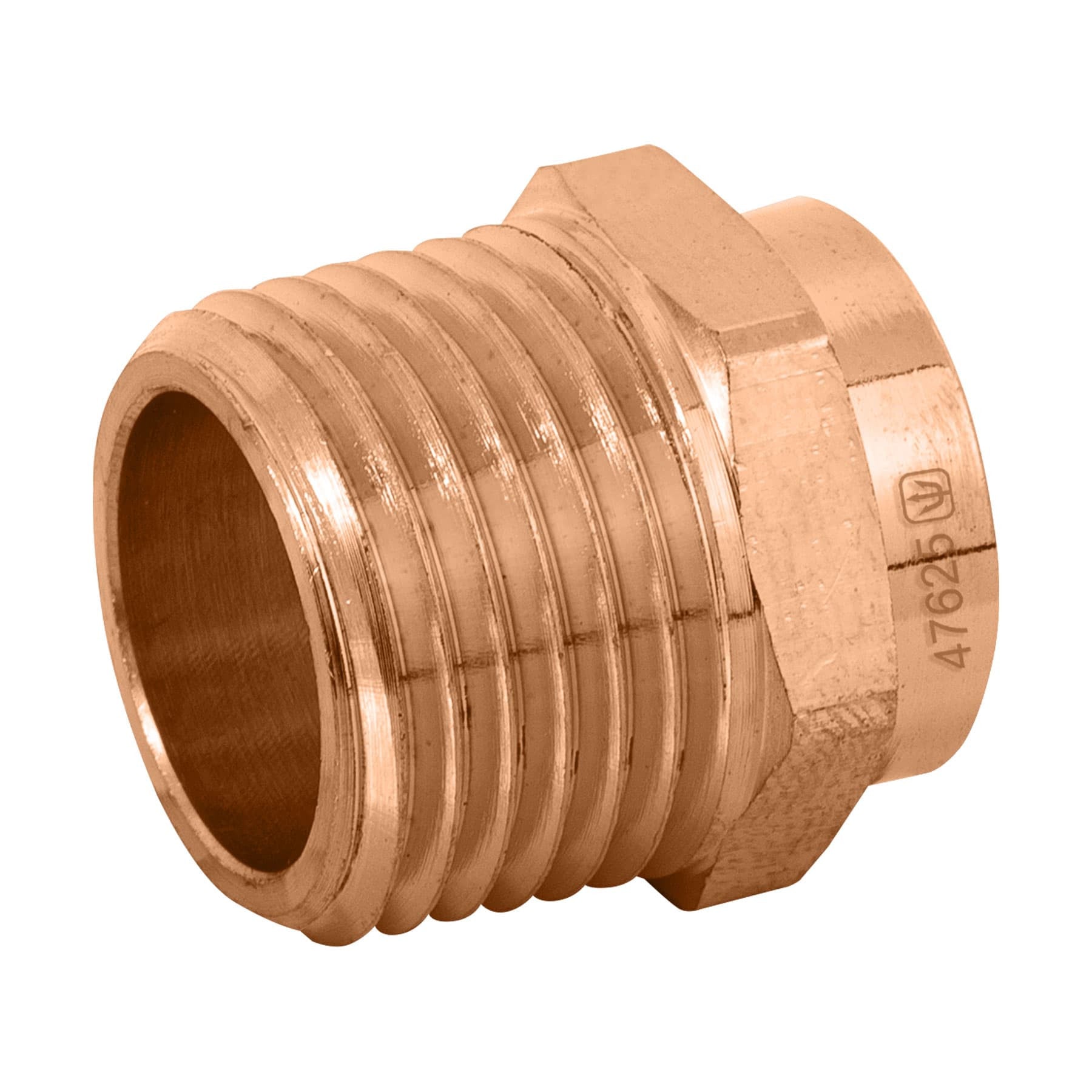 Conector de cobre de rosca exterior FOSET BASIC 1/2"