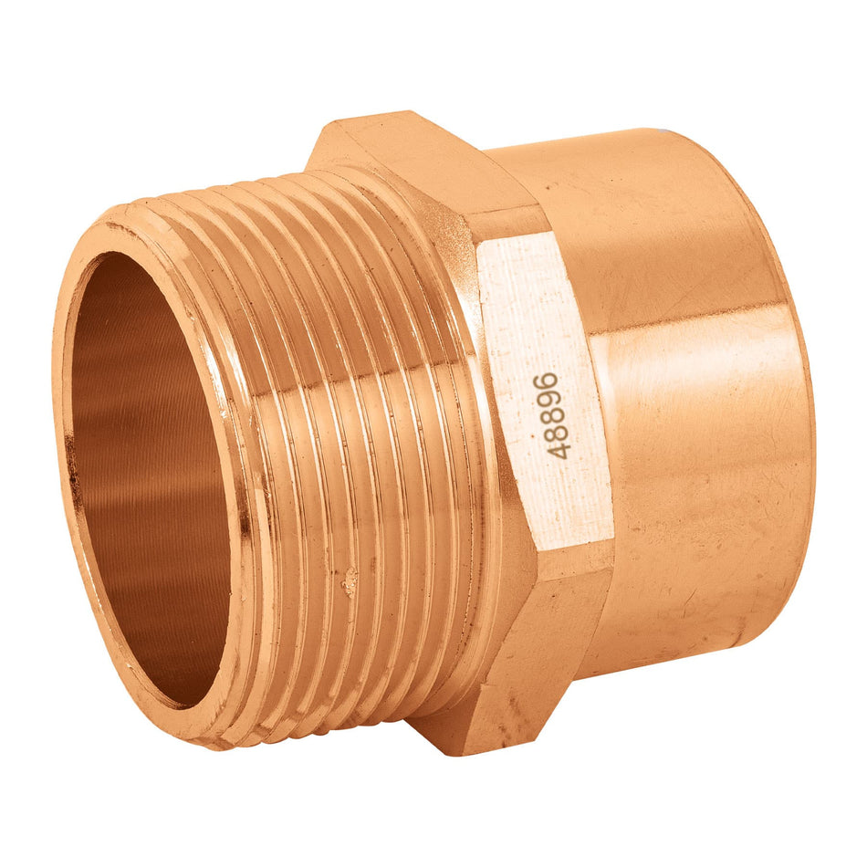 Conector de cobre rosca exterior FOSET 1-1/2"