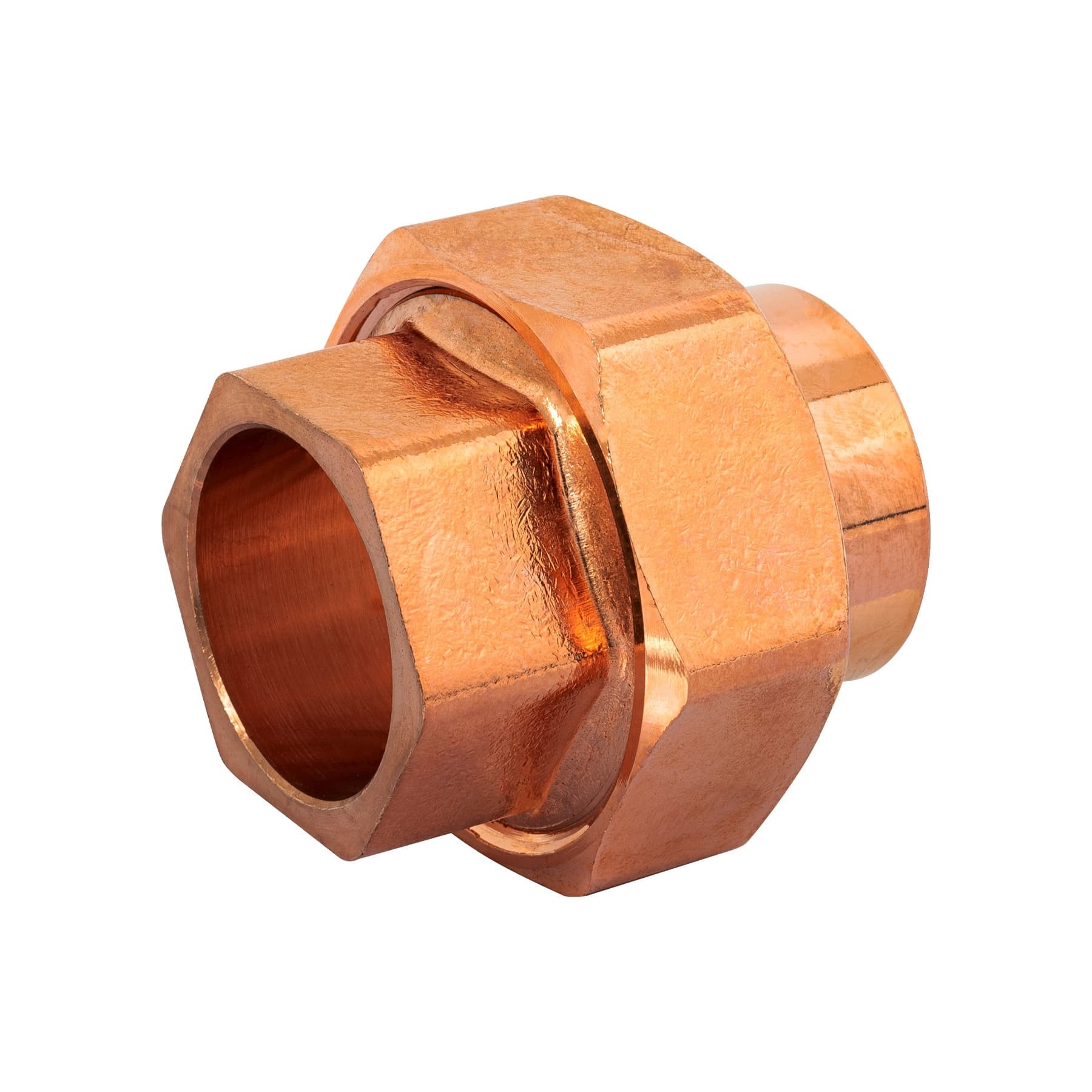 Tuerca union de laton cobrizado FOSET 1"