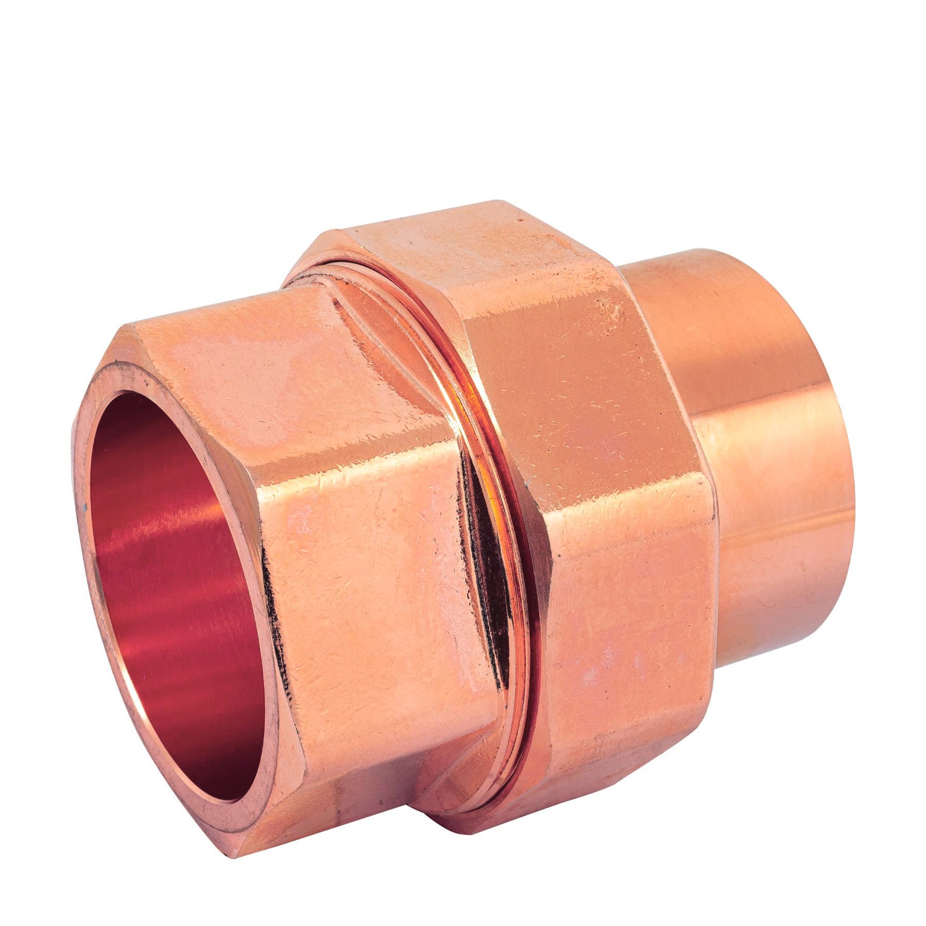 Tuerca union de laton cobrizado FOSET 2"