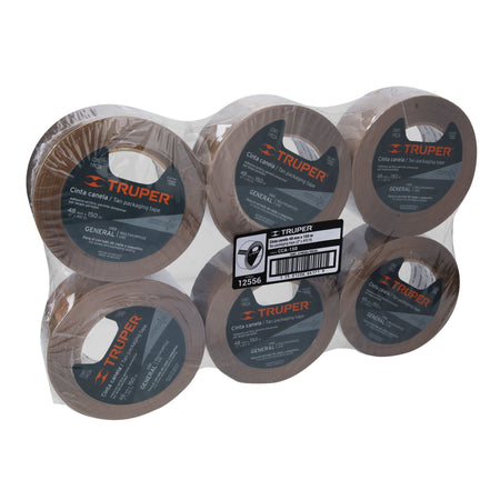 Cinta de empaque 48 mm x 150 m canela, Truper 48 mm, 150 m