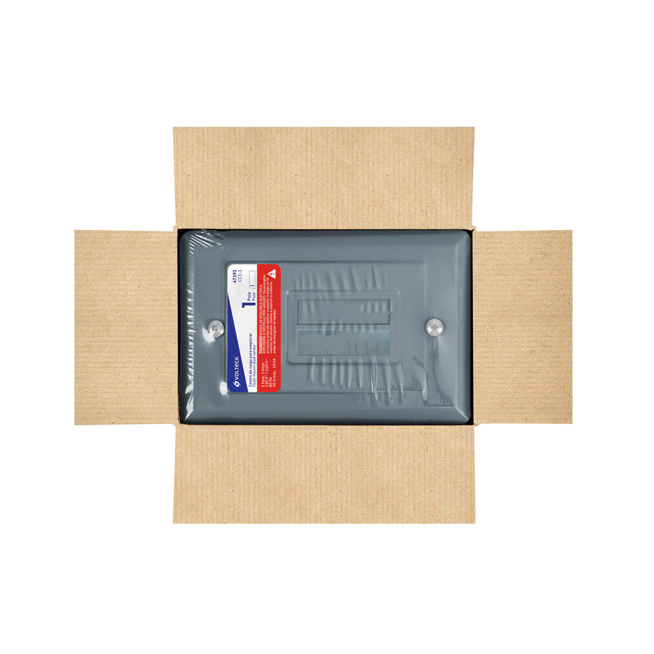 Centro de carga empotrable, 1 polo, Volteck