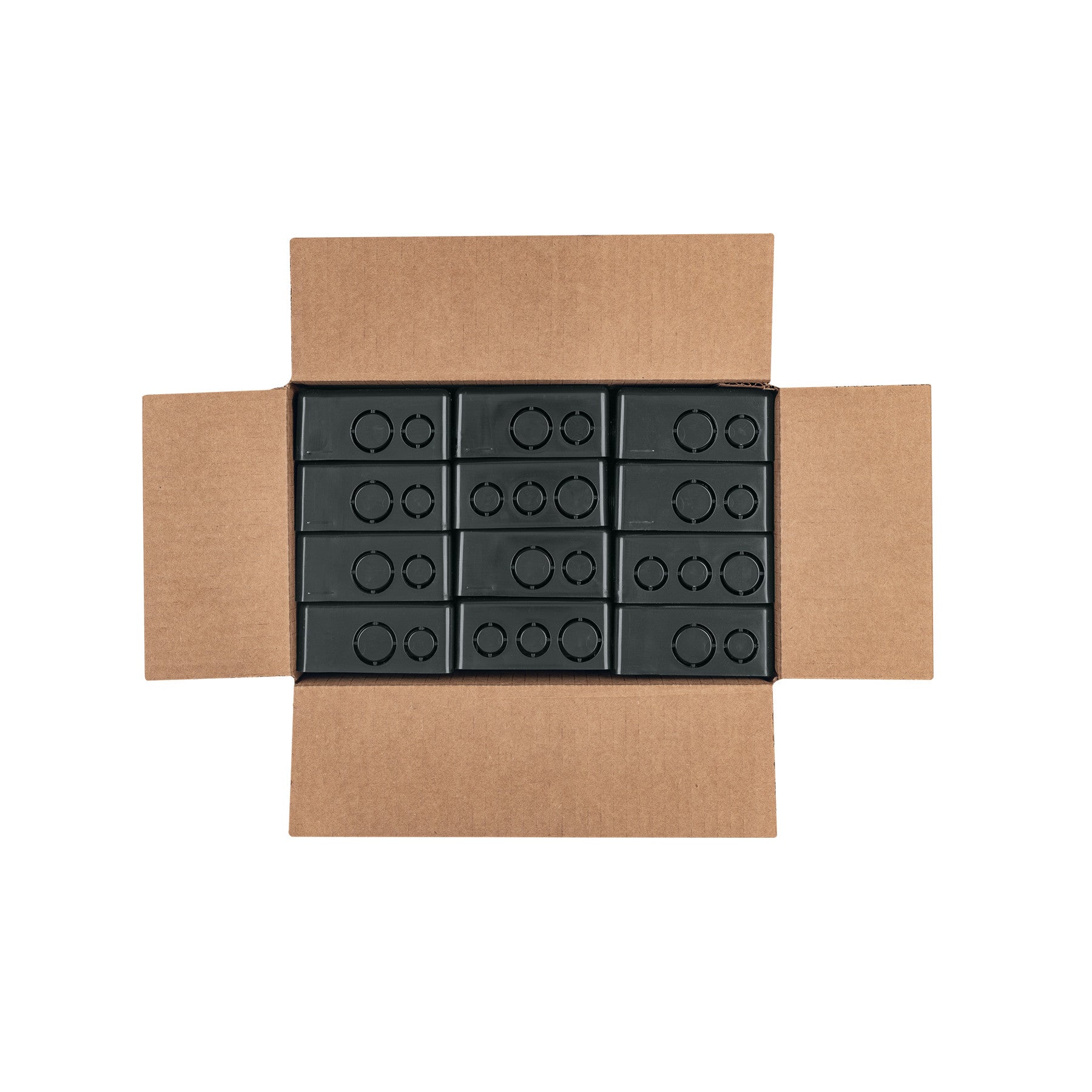 Caja cuadrada 4' x 4' plástica, Volteck