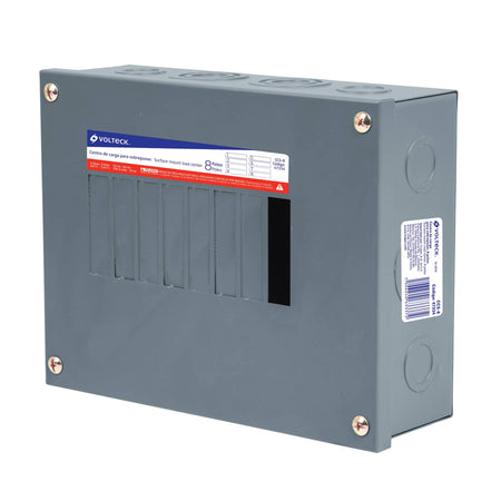 Centro de carga de sobreponer 8 polos Volteck