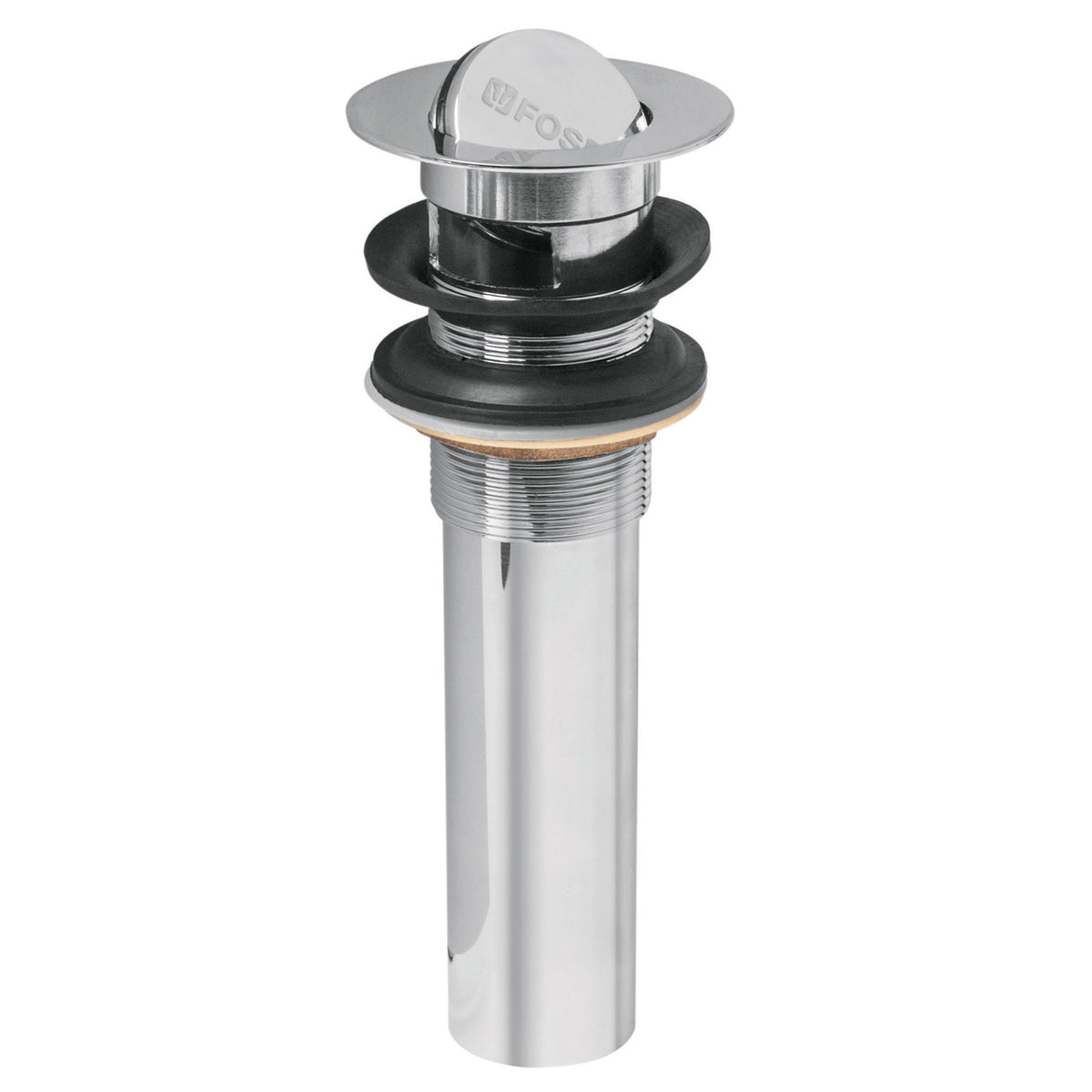 Contra para lavabo con rebosadero tipo moneda cromo