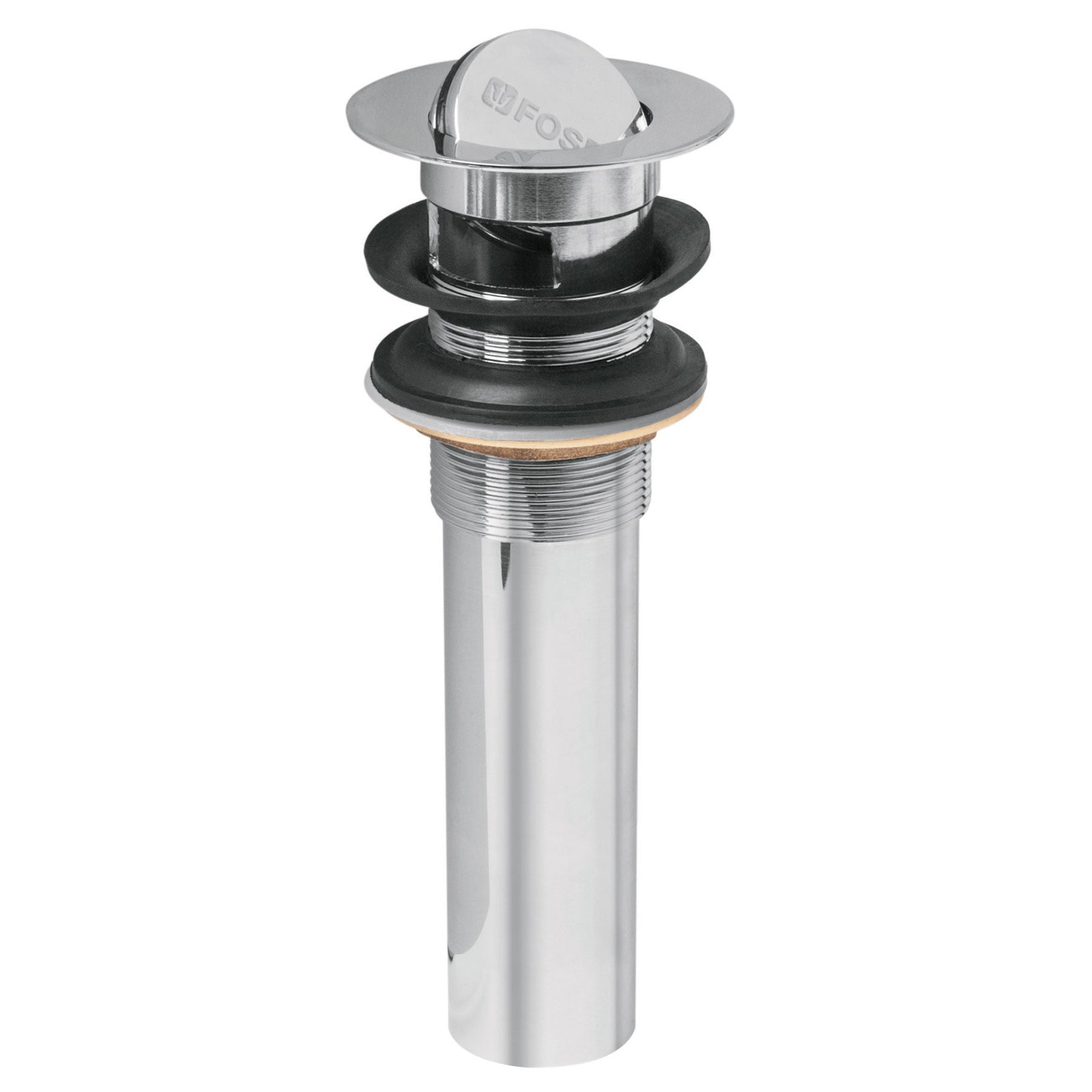 Contra para lavabo con rebosadero tipo moneda cromo