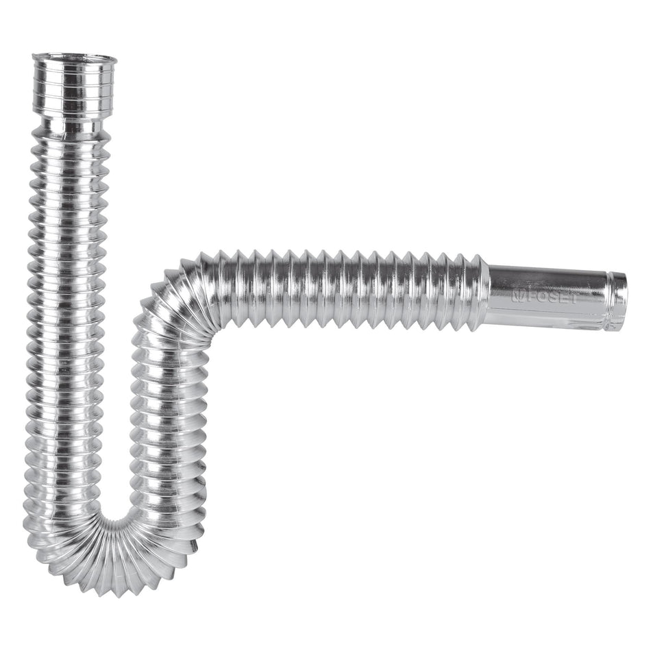 Cespol flexible polietileno para lavabo y fregadero cromo