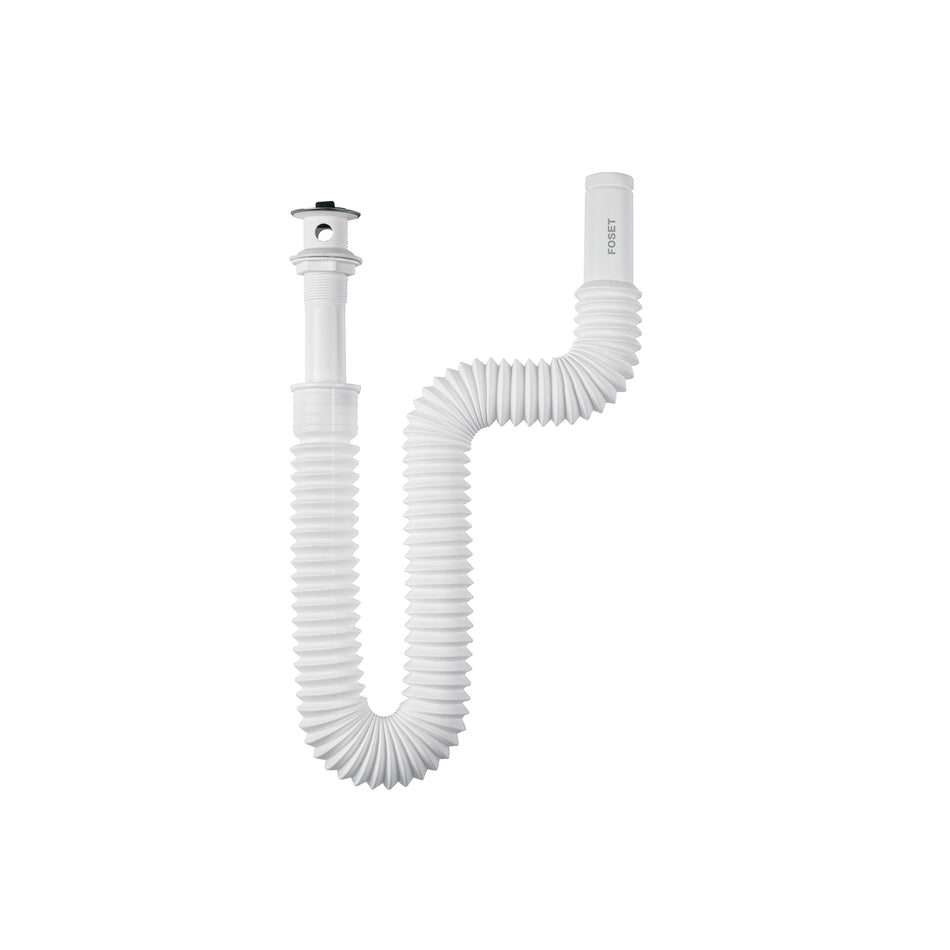 Cespol flexible para lavabo 90 cm arillo metalico FOSET