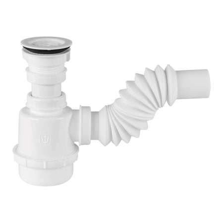 Cespol de bote con contrarrejilla de PP FOSET